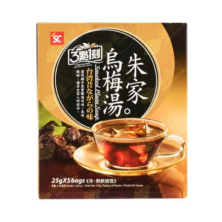 3:15PM Smoked Plum Soup 5bags/125g 台湾三点一刻 朱家乌梅汤 5包入/125g 台灣三點一刻 朱家烏梅湯 5包入/125g