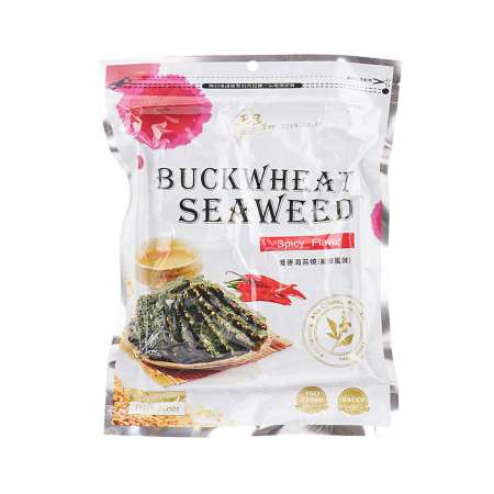 YUMIN Buckwheat Seaweed Spicy Flavor 40g 台湾玉民 荞麦海苔烧(麻辣味) 40g 台灣玉民 蕎麥海苔燒(麻辣味) 40g