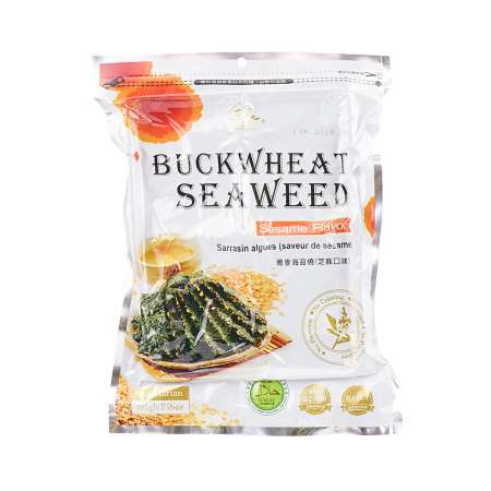 YUMIN Buckwheat Seaweed Sesame Flavor 40g 台湾玉民 荞麦海苔烧(芝麻味) 40g 台灣玉民 蕎麥海苔燒(芝麻味) 40g