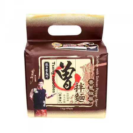 台湾曾 香葱椒麻拌面 4包入/464g
