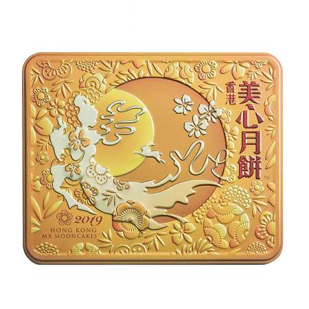 【现售】 香港香港美心 纯正白莲蓉月饼 4枚入/740g MAXIMS White Lotus Seed Paste Mooncake 4PCS/740g