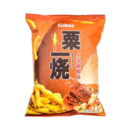 Calbe Grill A Corn Garlic flavor 80g 卡乐B粟一烧 粟米条(上汤龙虾味) 80g 卡樂B粟一燒 粟米條(上湯龍蝦味) 80g