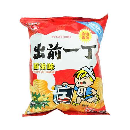 NISSIN Sesame Oil Flavor Potato Chips 50g 日清 出前一丁薯片(麻油味) 50g 日清 出前一丁薯片(麻油味) 50g