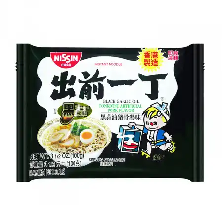 日清 出前一丁 黑大蒜油猪骨汤 100g