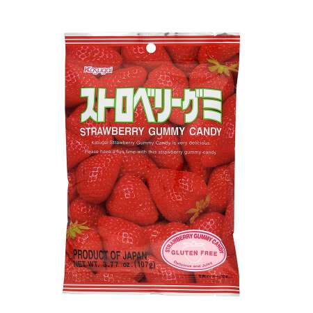 Kasugai Strawberry Gummy Candy 107g 日本 Kasugai 春日井软糖 草莓口味 107g 日本 Kasugai 春日井軟糖 草莓口味 107g