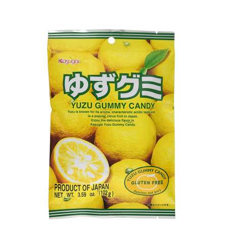 Kasugai YUZU Gummy Candy 107g 日本 Kasugai 春日井软糖 柑橘香味 107g 日本 Kasugai 春日井軟糖 柑橘香味 107g