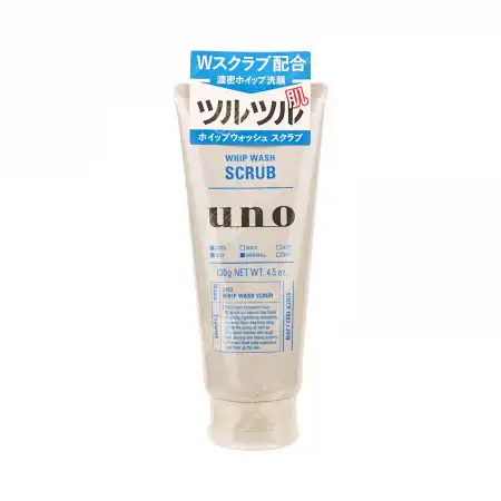 日本资生堂UNO UNO净洗颜 男士洗面乳 130g【超洁净】