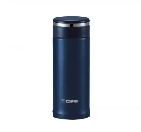 ZOJIRUSHI Stainless Mug with Tea Leaf Filter - Deep Blue 11oz / 0.34L (SM-JTE34-AD)