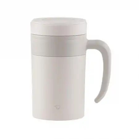 ZOJIRUSHI Stainless Tea Tumbler with Handle - Off White 16 oz. / 0.48 liter (SE-KAE48-WZ)