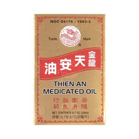 金龙 天安油 20ml GOLD DRAGON BRAND Thien An Medicated Oil 20ml