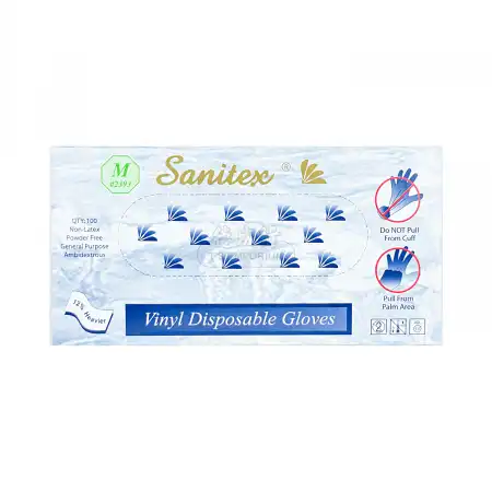 SANITEX 一次性无粉手套 (M) 100枚入