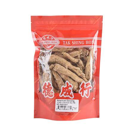 TAK SHING HONG American Ginseng TS60-AAA 8oz(227g) 德成行 美国花旗参/西洋参(袋装) TS60-AAA 8oz(227g) 德成行 美國花旗參/西洋參(袋裝) TS60-AAA 8oz(227g)