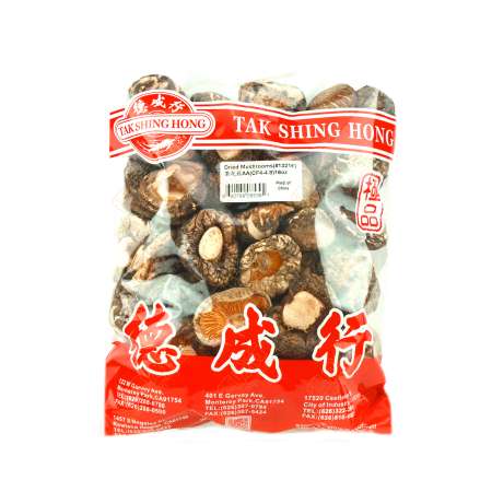 TAK SHING HONG Dried Mushroom AA 16oz 德成行 茶花菇 16oz 德成行 茶花菇 16oz