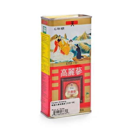Korean Ginseng Heaven 40/37.5g 韩国天寿 高丽参 (天40/ 1两) 37.5g 韓國天壽 高麗參 (天40/ 1兩) 37.5g