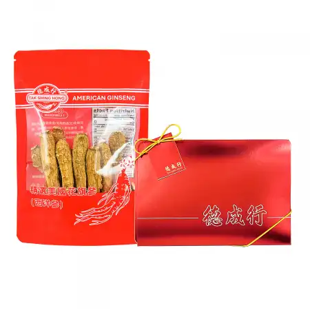德成行 美国西洋参/花旗参(袋装+礼盒) PTS80-AAA 4oz(113.50g)