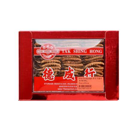 TAK SHING HONG Wild Cordyceps (Caterpillar Fungus) AAAA (A18-XXL) 1.3oz 德成行 野生 冬虫夏草 AAAA (A18-XXL) 1.3oz 德成行 野生 冬蟲夏草 AAAA (A18-XXL) 1.3oz