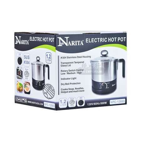 1.8L Non Stick Electric Pot /Mini Rice Cooker With Steamer Frying Pan Electric Cooker Cooking Pot Periuk Nasi I.1150328023