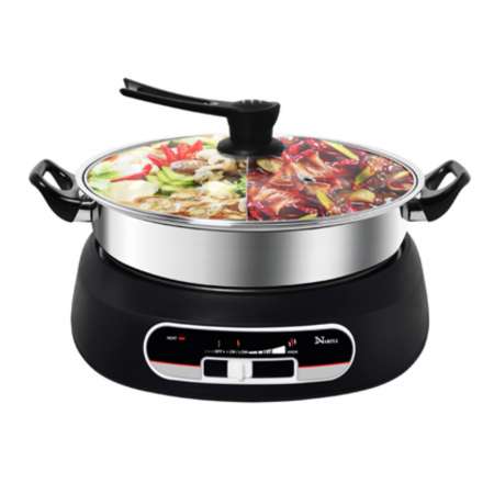 NARITA 电磁炉鸳鸯锅 火锅 5.0QT NEC-3050