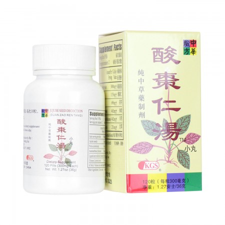中华验方酸枣仁汤小丸120粒 美国德成行