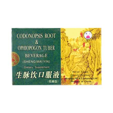 YIN KONG Codonopsis Root & Ophiopogon Tuber Beverage (Sheng Mai Yin) Dietary Supplement 10ml*10bottles 鸳江 生脉饮口服液(低糖型) 10ml*10支 鴛江 生脈飲口服液(低糖型) 10ml*10支