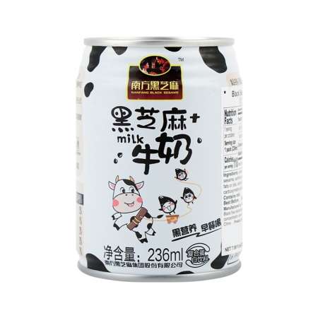 南方黑芝麻牛奶复合蛋白质饮料 罐装 236ml 美国德成行