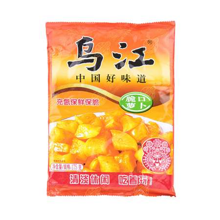 WUJIANG Salted Radish Slice 175g 乌江 脆口萝卜 175g 烏江 脆口蘿卜 175g
