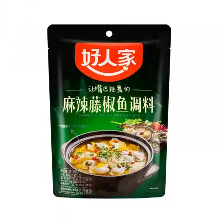 好人家 麻辣藤椒鱼调料 210g/7.41oz