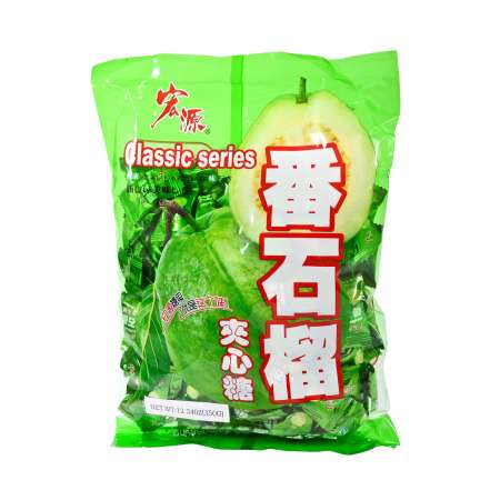 Guava Candy 350g 宏源 番石榴夹心糖 350g 宏源 番石榴夾心糖 350g