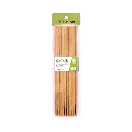 SUNCHA Bamboo Chopsticks 10 Pairs 双枪 天然楠竹筷子(10双) 雙槍 天然楠竹筷子(10雙)