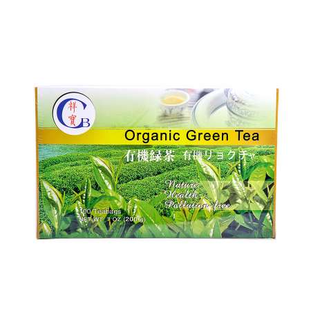 CB Organic Green Tea 200g (100 Tea Bags) 祥宝 有机绿茶 200g (100茶包) 祥寶 有機綠茶 200g (100茶包)
