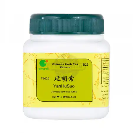 E-FONG Chinese Herb Tea Extract Powder - Yan Hu Suo (Corydalis Yanhusuo (Tuber) 100g/3.5oz
