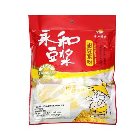 YON HO Soybean Drink Powder 348g 永和豆浆 甜豆浆粉(非转基因大豆) 12包入/348g 永和豆漿 甜豆漿粉(非轉基因大豆) 12包入/348g