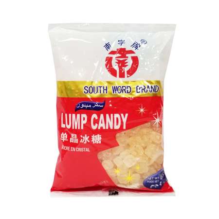SOUTH WORD BRAND Lump Sugar (Yellow) 400g 南字牌 单晶冰糖(黄) 400g 南字牌 單晶冰糖(黃) 400g