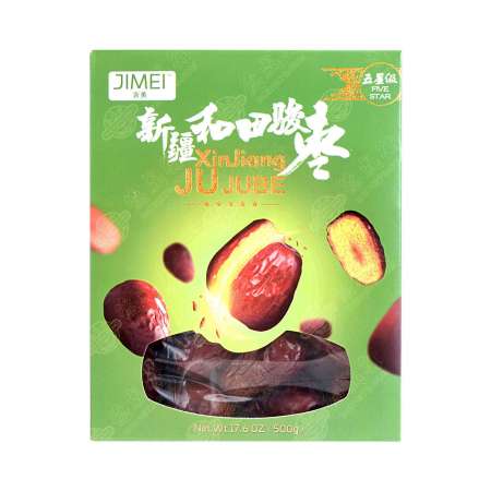 JIMEI XingJiang Jujube (Five Star) 500g 吉美 新彊和田骏枣(五级) 500g 吉美 新彊和田駿棗(五級) 500g