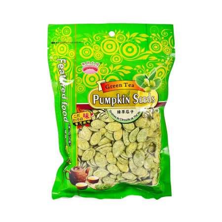 Green Tea Flav.Pumpkin Seeds 284g 东明大桥 绿茶瓜子 284g 東明大橋 綠茶瓜子 284g