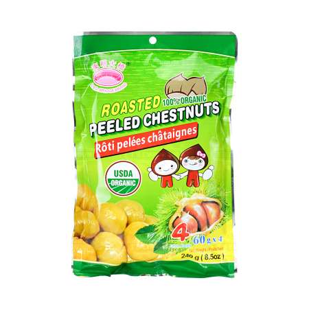 东明大桥 100%有机烤栗子240g DMD BRIDEGE BRAND 100% Organic Peeled Chestnuts 240g