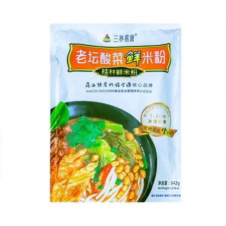 三养易食桂林鲜米粉(老檀酸菜) 342g - 美国德成行