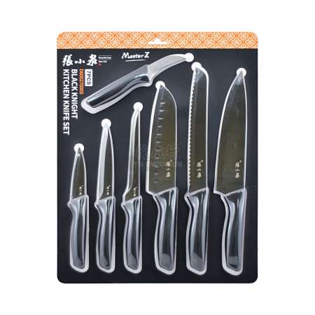 张小泉 黑武士刀具套装 7pcs