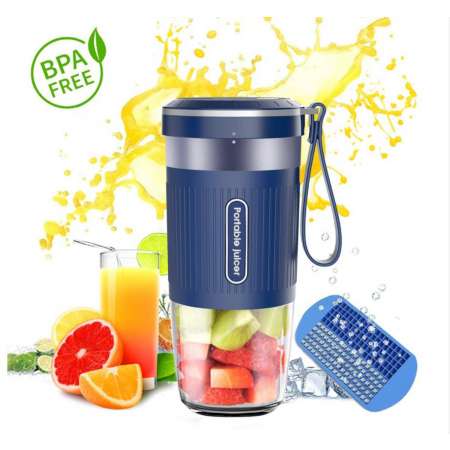 MORPHY MR9600 Easy Blender (Electric Portable Rechargeable Juicer Cup Handy Blender Juice Machine For Home Travel) Blue MORPHY 便携式电动榨汁杯(蓝色) 1PC (MR960