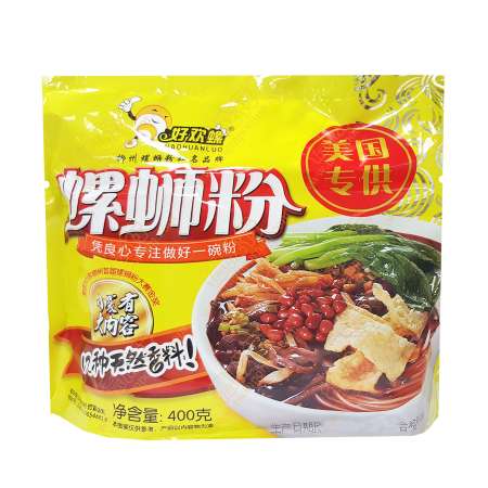 HAOHUANLUO Instant Spicy Rice Noodle 400g 好欢螺 螺蛳粉 400g 好歡螺 螺螄粉 400g
