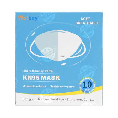 WOTBOY KN95 Mask (Soft Breathable) 10pcs 博川医疗 KN95防护口罩 柔软透气 10片 博川醫療 KN95防護口罩 柔軟透氣 10片