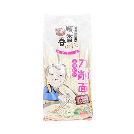 顺香春 刀削面 500g SHUN SAVORY Sliced Noodle 500g
