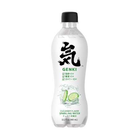 元气森林 汽水 青瓜味苏打水 480ml GENKI FOREST Sparkling Water Cucumber Flavor 480ml