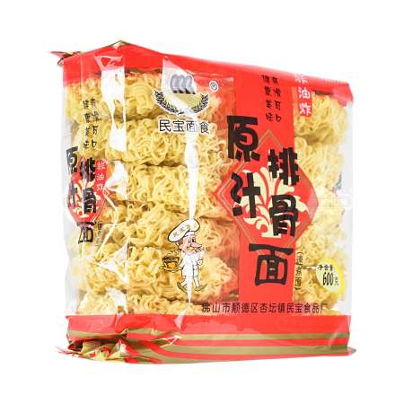 民宝面食原汁排骨面600g 美国德成行
