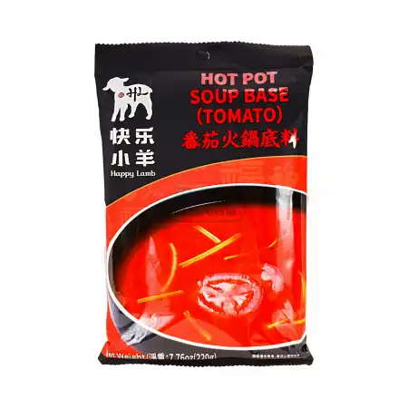 HAPPY LAMB Hot Pot Soup Base Tomato Flavor 220g