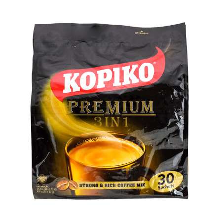 印度尼西亚KOPIKO 三合一即溶咖啡 30包 600g KOPIKO Premium 3in1 Instant Coffee Mix 30sachets 600g