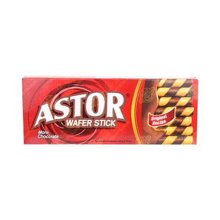 ASTOR wafer stick chocolate (original recipe) 150g ASTOR 巧克力薄饼棒(原配方) 150g ASTOR 巧克力薄餅棒(原配方) 150g