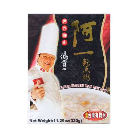 台湾阿一 鲍鱼粥 320g AH-YI Sliced Abalone with Rice Soup 320g