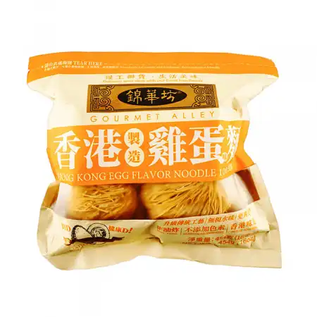 香港锦华坊 鸡蛋面 454g/16oz