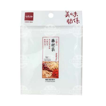 台湾优质生活大师 美味关系 一次性立体式 药材袋(13X15cm) 16枚入